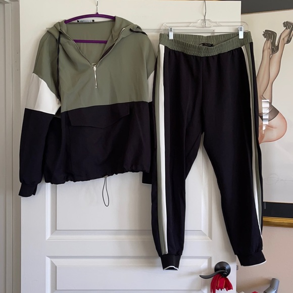 Zara Other - Sage and black track suit size large WORN on tv